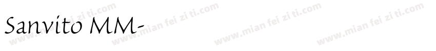 Sanvito MM字体转换